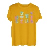 Dekiru Man Talks On Back Lustiges Schriftzug-T-Shirt, Herren, lustige holografische Farbe Kalligraphie T-Shirt