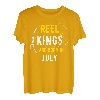 Reel Kings Are Born in Juli Angeln Geburtstag T-Shirt