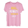 Reel Kings Are Born in Juli Angeln Geburtstag T-Shirt