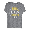 Reel Kings Are Born in Juli Angeln Geburtstag T-Shirt