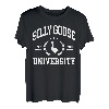Silly Goose University Funny Goose On The Loose Funny Spruch T-Shirt