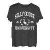 Silly Goose University Funny Goose On The Loose Funny Spruch T-Shirt