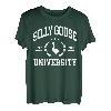 Silly Goose University Funny Goose On The Loose Funny Spruch T-Shirt