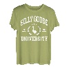 Silly Goose University Funny Goose On The Loose Funny Spruch T-Shirt