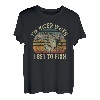 Ich bin netter, wenn ich angeln darf Lustiger Angelfischer T-Shirt