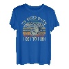 Ich bin netter, wenn ich angeln darf Lustiger Angelfischer T-Shirt