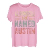 Lustiger personalisierter Name Shirt Kings Are Named Austin T-Shirt