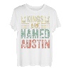 Lustiger personalisierter Name Shirt Kings Are Named Austin T-Shirt