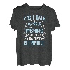 Yes I Talk To Myself When I'm Fishing Angler Geschenk T-Shirt T-Shirt