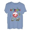 Party-Dekoration zum 3. Geburtstag für Jungen, zum 3. Geburtstag, zum Angeln T-Shirt