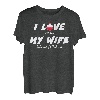 Lustiges Geschenk für Ehemann, mit Aufschrift  I love when my wife lets me go fishing  T-Shirt