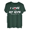 Lustiges Geschenk für Ehemann, mit Aufschrift  I love when my wife lets me go fishing  T-Shirt