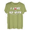 Lustiges Geschenk für Ehemann, mit Aufschrift  I love when my wife lets me go fishing  T-Shirt