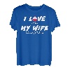 Lustiges Geschenk für Ehemann, mit Aufschrift  I love when my wife lets me go fishing  T-Shirt