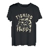 Angeln Glücklicher Fischer Fisch Zitate T-Shirt