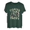 Angeln Glücklicher Fischer Fisch Zitate T-Shirt