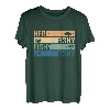 Herren Vatertag Angelrute Fisherman Here T-Shirt