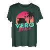 Vintage Vero Beach Florida Palmen FL Souvenir 80er 90er T-Shirt