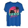 Vintage Vero Beach Florida Palmen FL Souvenir 80er 90er T-Shirt
