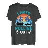 Retro I Hate Pulling Out Bootsliebhaber Lustiges Bootfahren Outfit T-Shirt