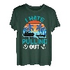 Retro I Hate Pulling Out Bootsliebhaber Lustiges Bootfahren Outfit T-Shirt