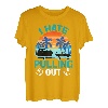 Retro I Hate Pulling Out Bootsliebhaber Lustiges Bootfahren Outfit T-Shirt