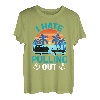 Retro I Hate Pulling Out Bootsliebhaber Lustiges Bootfahren Outfit T-Shirt