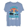 Retro I Hate Pulling Out Bootsliebhaber Lustiges Bootfahren Outfit T-Shirt