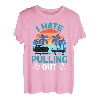 Retro I Hate Pulling Out Bootsliebhaber Lustiges Bootfahren Outfit T-Shirt