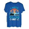 Retro I Hate Pulling Out Bootsliebhaber Lustiges Bootfahren Outfit T-Shirt