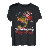 Merry Fishmas Lustige Weihnachts-Fischlichter, Weihnachtsmann-Angeln T-Shirt