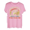 Herren Lustiges Angelhemd für Damen von Want Me Fish Fear Me Fisherman Dad T-Shirt
