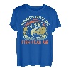 Herren Lustiges Angelhemd für Damen von Want Me Fish Fear Me Fisherman Dad T-Shirt