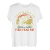 Herren Lustiges Angelhemd für Damen von Want Me Fish Fear Me Fisherman Dad T-Shirt