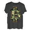 Camouflage-Bitcoin-Logo für alle, die gerne Camo tragen T-Shirt