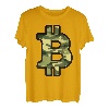 Camouflage-Bitcoin-Logo für alle, die gerne Camo tragen T-Shirt