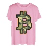 Camouflage-Bitcoin-Logo für alle, die gerne Camo tragen T-Shirt