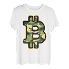 Camouflage-Bitcoin-Logo für alle, die gerne Camo tragen T-Shirt
