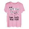 Lustiges Katzen-T-Shirt Angeln gehen T-Shirt