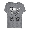 Lustiges Katzen-T-Shirt Angeln gehen T-Shirt