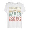 Lustiger personalisierter Name Shirt Kings Are Named Isaac T-Shirt