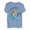 14 Jahre alt Angeln Geburtstag 14. Barsch Fisch Teenager Junge Mädchen T-Shirt