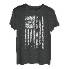 US-Flagge, weltbeste Angelfigur, Opa, Fischer, Silhouette T-Shirt