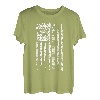 US-Flagge, weltbeste Angelfigur, Opa, Fischer, Silhouette T-Shirt