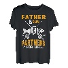 Vatertags-T-Shirt  Fishing Partners For Life  von Vater und Sohn T-Shirt