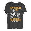 Vatertags-T-Shirt  Fishing Partners For Life  von Vater und Sohn T-Shirt
