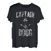 Herren Lustiges personalisiertes Bootsshirt mit Vorname Captain Doug T-Shirt