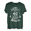 Herren Der Angelkönig Ist 40 Rute Und Bier Zu Mir Angler Geburtstag T-Shirt