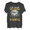 Lustiges Fischen, das sagt, dass ich an Fischen dachte T-Shirt