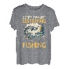 Lustiges Fischen, das sagt, dass ich an Fischen dachte T-Shirt